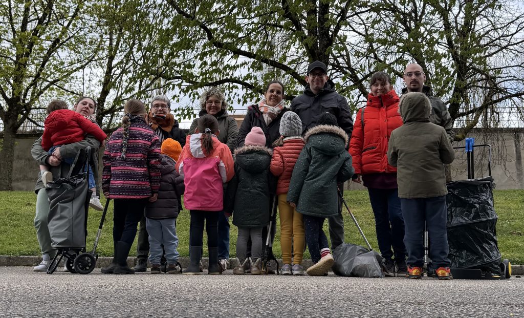 équipe ramassage déchets dijon